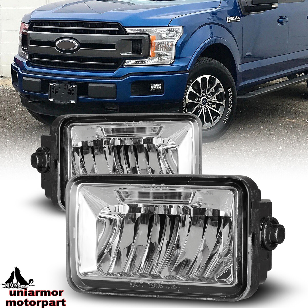 for 2015 2016 2017 2018 2019 2020 Ford F-150 Fog Lights LED Front
