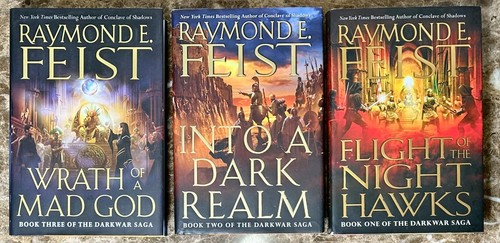 Complete THE DARKWAR SAGA Riftwar Series Hardcover 1st Edition Raymond E Feist