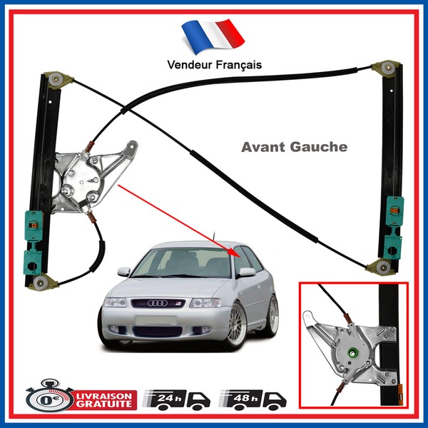 Elektrischer Fensterheber Links Ohne Motor FüR Audi A3 (8L) 3 TüRen 1996 2003-image