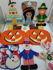 Plastic Canvas Holiday Bundle Cross Stitch Fall, Summer B139