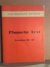 Phonetic text - lessons 26-50 - the shenker method 