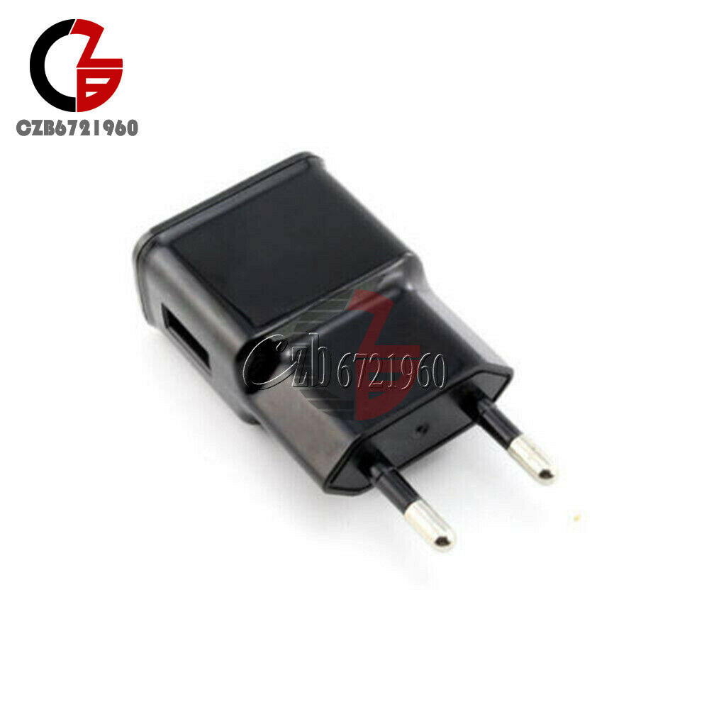 Caricabatterie Da Viaggio Compatto Caricatore Da Parete 5V 1A/2A USB: Adattatore Universale Per Viaggio, Spine USA/EU, Alimentatore Compatto Alimentatore Da Muro 5V 2A - Foto 2