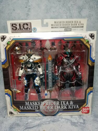 Bandai Chogokin S.I.C. Masked Kamen Rider IXA & Dark Kiva Tatoba Vol.54 Figures - Picture 1 of 8