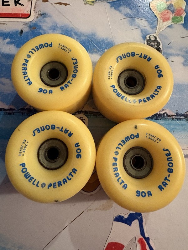 Powell Peralta Rat Bones 90A Skateboard Wheels Set of 4 Tony hawk old school