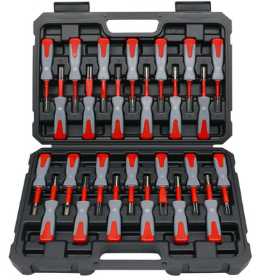 Kit 26 Extractores de Terminales para Conectores Eléctricos de Acero Titanio, al