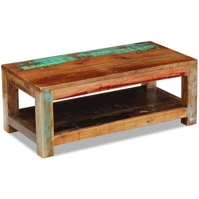 Table basse de salon table d'appoint Bois de récupération massif 90 x 45 x 35 cm - Photo 1/4