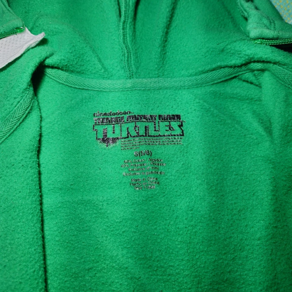Moletom com capuz Nickelodeon Teenage Mutant Ninja Turtles masculino com zíper tamanho P - Imagem 2 de 3