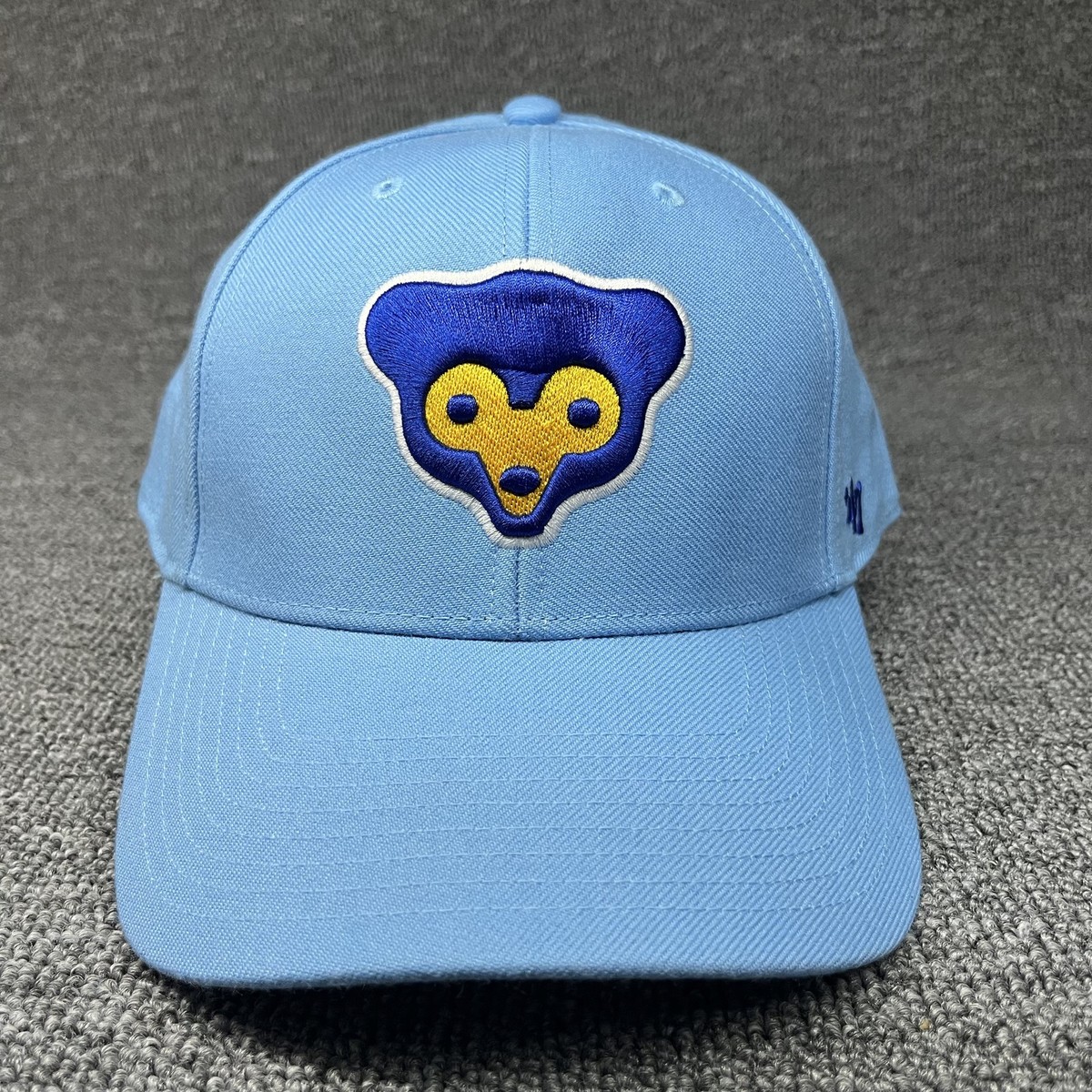 '47 Brand Chicago Bears NFL Hat Light Blue Bear Head Logo Adjustable Strapback