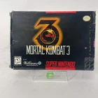 Mortal Kombat 3 (Super Nintendo SNES, 1995) Complete CIB