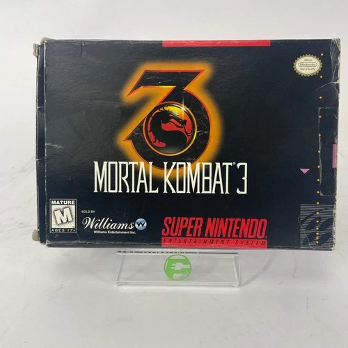 Mortal Kombat 3 (Super Nintendo SNES, 1995) Complete CIB