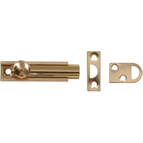 Hillman Surface Slide Bolt, Brass (2") 852249