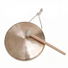 Copper Gong Traditional Gong Hand-Crafted Percussion Instrument for Artists,
