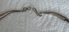 Vintage Navajo Liquid Silver Five Strand  Necklace W Pink/Blue Beads — photo 3
