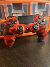 Manette PS4 DualShock 4 V2 Sony Red Camouflage Camo Rouge Testée OK UsureVisible