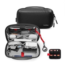 tomtoc Electronic Organizer Accessory Pouch for MacBook Charger, Cables, Powe...