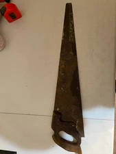 Antique Disston & Sons Hand Saw 1900–1930 Applewood Handle Brass Medallion 🌾