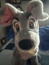 DISNEY STORE AUTHENTIC TRAMP Plush 16" Lady and the Tramp Stuffed Animal Toy