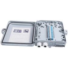 12 Core Fiber Distribution Box ABS Plastic FTTH 12 Port Optic Terminal Split