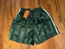 NEW WT Nike Nylon Shorts Vintage 80&rsquo;S SMALL Sprinter Shiny Satin Retro Glanz