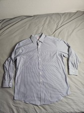 Brooks Brothers Madison Fit Button Up Shirt Mens Sz 17-33 Blue White Striped NEW