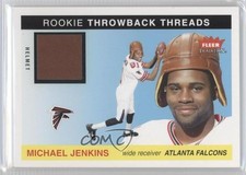 2004 Fleer Tradition Rookie Throwback Threads Helmet Michael Jenkins #TT-MJ 0f3