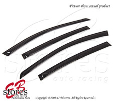 For Nissan Altima Sedan 2002-06 Outside-mounted Deep Black Jdm Window Visors 4pc