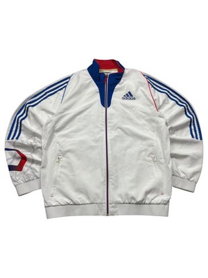 Adidas France Three Stripes Vintage Trackjacket   Weiß/Blau