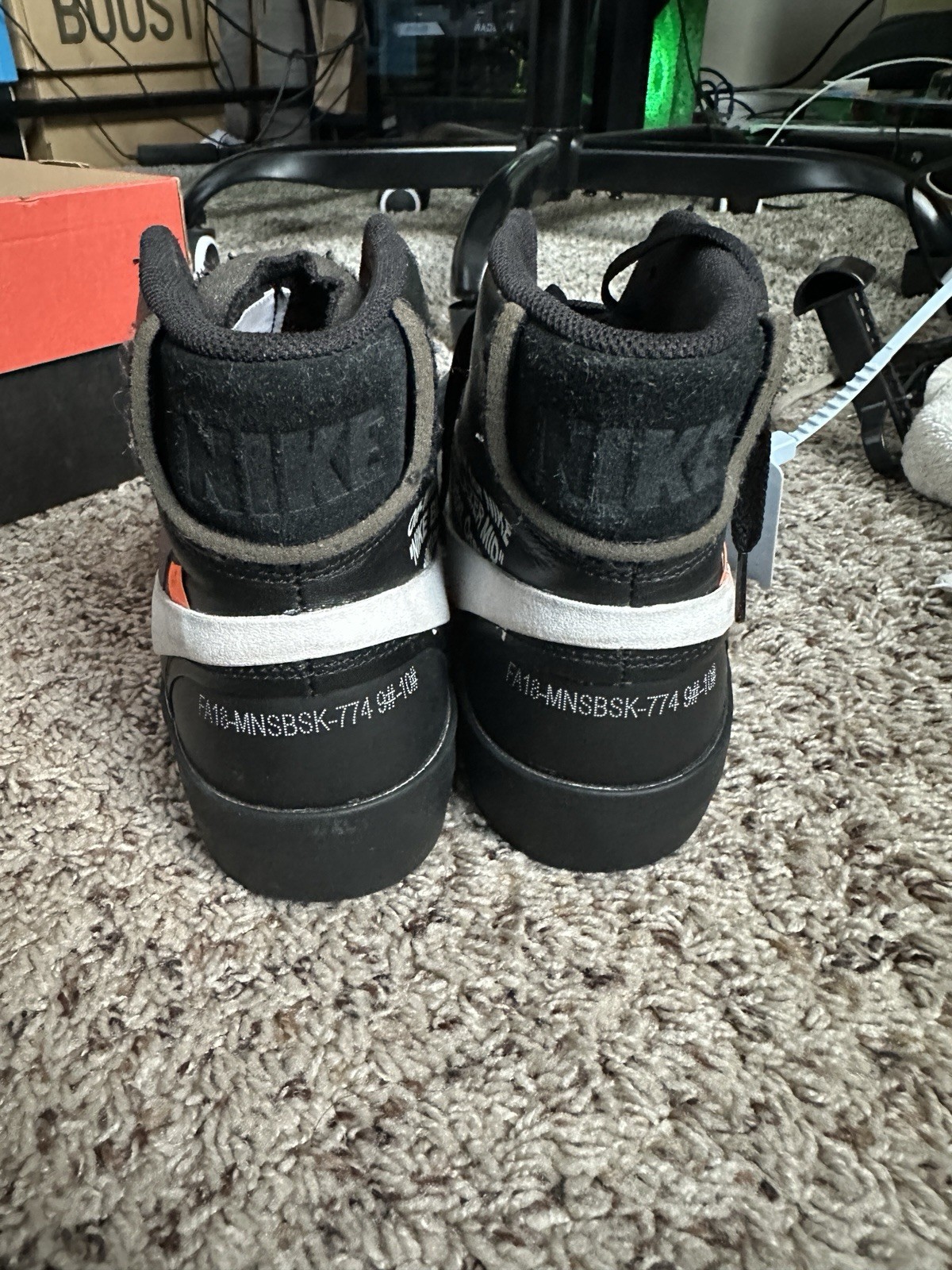 OFF WHITE X NIKE Taglia 10 Nike Off White x Blazer Mid Grim Reapers
