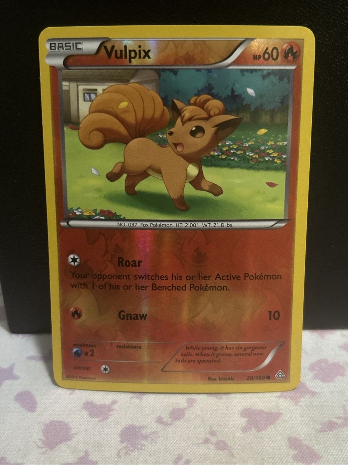 Vulpix Reverse Holo 20/160 XY - Primal Clash NM Pokemon Fast Ship