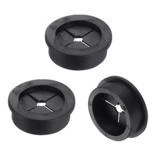3 Pcs Cable Cord Grommet, 1 3/8" Inch 35mm Desk Grommet Flexible Rubber Gromme