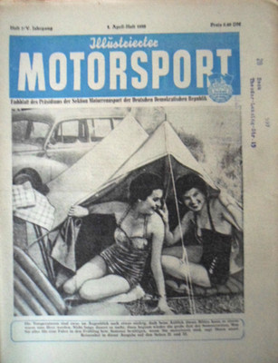 ILLUSTRIERTER MOTORSPORT 7 - 1955 X April Camping Start in die Motorsport-Saison