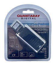 Quantaray Digital 50-in-1 Card Reader-USB 2.0 Reads: SD/HC, Micro SD, CF, MS, XD