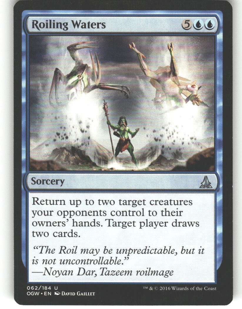 Roiling Waters - Oath of the Gatewatch - MTG - Uncommon - #62 - NM