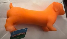 SQUEEZY Dog Squeeze Toy Stress Reliever Non-Toxic 1 Orange Squishy