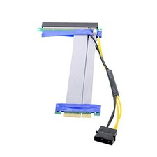 PCI-E Express 4X to 16x Flex Cable Extender Converter Riser Card Adapter with