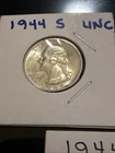 Washington Quarter, 1944-S, 90% Silver, High Grade, Free Shipping