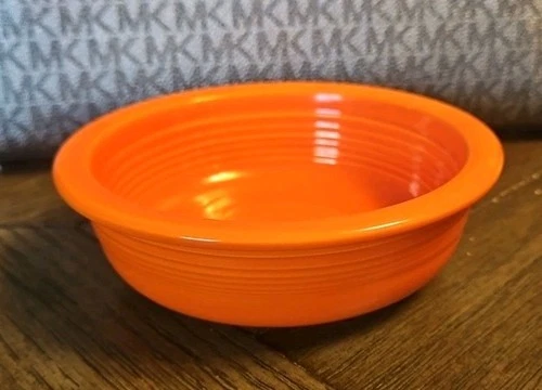 Vintage Fiesta Red Fruit Bowl 5.5” HLC Homer Laughlin 1936–1943 Uranium Glaze