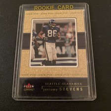 2002 Fleer Genuine #157 Jerramy Stevens #/599 Seattle Seahawks