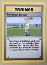 1999 Pokémon WOTC Base Set Rare Trainer Pokémon Breeder 76/102 BsTPB01 on eBay