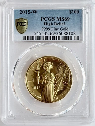 2015 W GOLD USA $100 HIGH RELIEF AMERICAN LIBERTY 1oz NGC MS 69