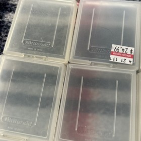 11 Official Genuine Nintendo Game Boy GameBoy Clear Plastic Case Covers  EUC