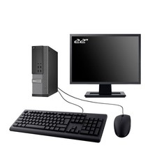 PC Dell Optiplex 7020 SFF Ecran 22" Intel I3-4130 RAM 32Go SSD 2To Wifi W11