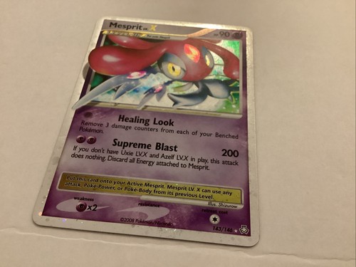 Mesprit Lv. X Holo Pokemon Card Legends Awakened Diamond & Pearl 143/146 VLP - Picture 3 of 7