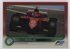 2022 Chrome Formula 1 F2 Cars Red & Green Refractor Clement Novalak Clément 12a6