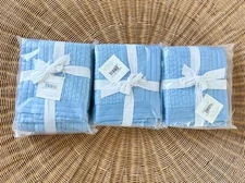 NEW Serena & Lily Cortina Cotton Silk Euro Pillow Sham-Hydrangea Blue