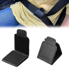 Car Seat Belt Adjuster Safety Locking Clip with PU Leather Material Universal Fi