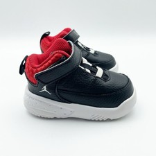 Jordan Kids Toddler Max Aura 3 Sneakers US 5 EU 21 Black Red White EUC