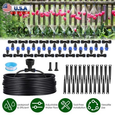 75FT Automatic Watering System Mist Drip Irrigation System for Garden Lawn Yard