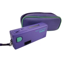 Vivitar Purple Point N Shoot Camera with Carrying Case Retro 35mm Film Camera