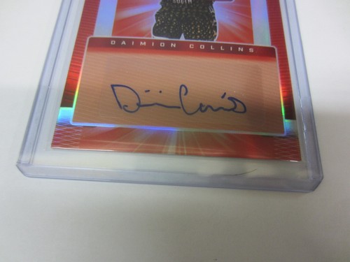 Super Glow DAMION COLLINS 05/50 Refractor Rojo Automático 1er de la Historia - Imagen 3 de 5